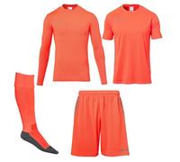 ensemble pantalon - maillot de gardien Uhlsport Score Goalkeeper Set coloris Rouge paille - Gris