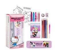Ensemble papeterie à colorier - CERDÁ - Set Hello Kitty - Rose - Complet (crayons marqueurs)