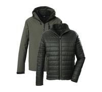 killtec Homme Veste Outdoor/3 en 1 Veste fonctionnelle avec capuche et veste matelassée encastrable KOW 95 MN JCKT, oliv, M, 43492-000
