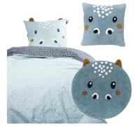 Ensemble parure de lit enfant + coussin + tapis tufté - TODAY - HYPO - 140 x 200 cm - Coton