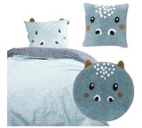 Ensemble parure de lit enfant + coussin + tapis tufté - TODAY - HYPO - 140 x 200 cm - Coton