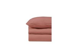 Ensemble PARURE DE LIT LOUISE 140x190 cm - teracotta - Terracotta