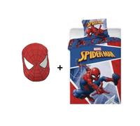Ensemble Parure - Spiderman Marvel - 140 x 200 cm - Coussin 40 x 26 cm - 100% polyester - Lavable