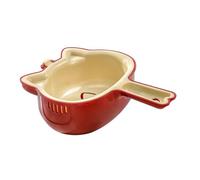 Ensemble passoire de cuisine - Double couche en forme de chat avec poignée ergonomique - Bac d'égouttement pour fruits et tomates, fraises, raisins, salade de feuilles, maison et restauration