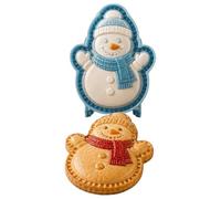 Ensemble pâtisserie Noël mini tartes, 6 modèl. | Gingerbread Santa for SNOWMAN Soldier Cottage Cookie Press for Festive Dessert Tables Family Baking Night And Parties