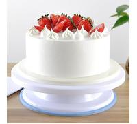 ENSEMBLE PATISSERIE Plaque tournante de gâteau à échelle précise anti-dérapant PP conception ergonomique support style-Blue1