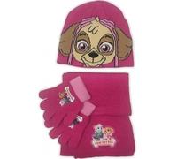 Ensemble Paw patrol 3 Pièces Bonnets + écharpe double polaire + gants - Pat'Patrouille (fushia)