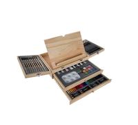 Ensemble Peinture Et Dessin, Kit En Bois, 83 Pièces, 26,5x11x35 Cm, Kruzzel
