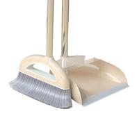 Ensemble pelle à poussière et balayette à long manche - Ensemble pelle à poussière et brosse de balayage | Pelle à poussière domestique avec dents de peigne | Ensemble balai magique pour cheveux