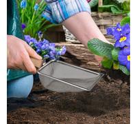 Ensemble pelle et tamis avec poignée en bois confortable pour des pratiques de jardinage efficaces (5 mm)