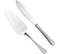 Ensemble Pelles À Tarte & Couteau Couverts À Gâteau 403 Acier Inoxydable Set De Service À Gâteau Set De Coupe À Gâteau Pour Fête D'anniversaire Anniversaires Mariage (Argent)