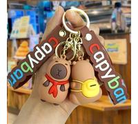 Ensemble pendentif de porte-clés créatif de capybara, accessoires de porte-clés de couple mignons, cadeaux créatifs et originaux pour amis et famille Capybara 4e génération - Sac à dos,Capybara - morv