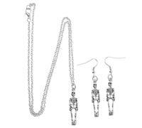 Ensemble Pendentif D'halloween Boucle Halloween Squelette Humain Alliage | Décoratif, Style Chic et Réaliste, Finition Scellée à L'huile, Accessoire pour Fête Saisonnière