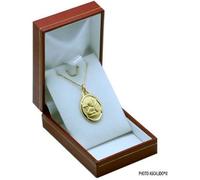 Ensemble pendentif naissance médaille ange pour baptême ou communion avec chaine et écrin et gravure possible enfant bébé femme