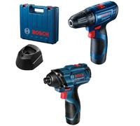 Ensemble perceuse-visseuse sans fil - Bosch - GSR 120-LI - GDR 120-LI - 12 V - Couple max 100 Nm - 2 vitesses