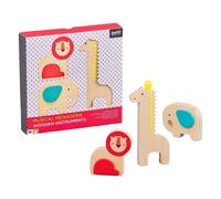 Ensemble Petit Collage Ménagerie musicale avec instruments en bois 3pcs