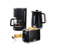 Ensemble petit-déjeuner Elegance SKT1178BLK grille-pain 2 fentes bouilloire 1.7 L cafetière filtre 10 tasses noir