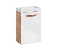 Ensemble petit meuble vasque - 40 cm - Archipel White
