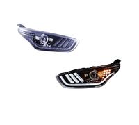 Ensemble Phare Avant Phares LED Pour Ford Escort 2015-2018 : Feux Antibrouillard, Feux De Jour Feux Stop Et Clignotants Installation Facile (Plug And Play).