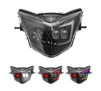 Ensemble Phare Moto pour Y15ZR pour V2 pour LC135 pour V7 Moto Phares LED Hi/Lo Beam Phares DRL