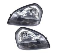 Ensemble Phares Avant 1 Paire Phares Avant Pour Hyundai Pour Tucson 2005-2010 Avant Phare Voiture(1Pair black)