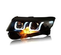 Ensemble Phares Avant Pour Ford Pour Edge 2010-2014 2 Phares Avant Avec Feux De Jour Clignotants Et Lentilles LED Intégrées Accessoires Auto Phare Avant(Low beam LED)