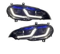 Ensemble Phares Avant Voiture pour BMW pour X5 pour E70 2007-2014 Phares De Voiture Phare LED DRL Lentille De Projecteur Phare Accessoires Automobiles Phares De Voiture