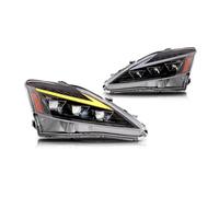 Ensemble Phares Voiture pour Lexus pour IS250 IS350 pour ISF is II | ensemble de phares Phares DRL Triple projecteurs clignotants séquentiels ensemble de feux avant