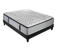 Ensemble PHIGALIE 140x190 cm - Matelas Ressorts ensachés + Sommier Bois G