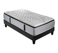 Ensemble PHIGALIE 90x190 cm - Matelas Ressorts ensachés + Sommier Bois G