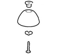 Ensemble pied pour trancheur Magimix T250