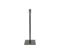 Ensemble pied + socle carré pour porte menu LED gris galvanisé, 135 cm pour presentoir MCS 3A4 CS Securit