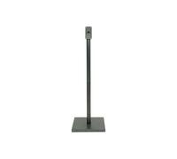 Ensemble pied + socle carré pour porte menu LED gris galvanisé, 85 cm pour presentoir MCS 6A4 CS Securit