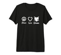 Ensemble pièges à Tambour pour Groupes musicaux Drummer Love T-Shirt Haut de Gamme