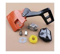 Ensemble pignon d'embrayage, Couvercle de chaîne, poignée de Frein et carburateur for tronçonneuses 136, 137, 141, 142, 36 et 41. Pièce détachée.