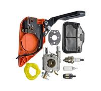 Ensemble pignon d'embrayage, Couvercle de chaîne, poignée de Frein et carburateur for tronçonneuses 136, 137, 141 et 142. Pièce détachée.