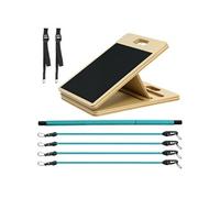 Ensemble pilates 8 pcs barre de pilates, planche inclinée réglable, 6 bandes de résistance