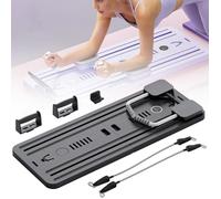 Ensemble Pilates Reformer, Appareil for abdominaux, Roue d'exercice for , Planche for , équipement Abdominal(Black)