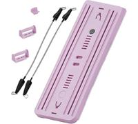 Ensemble Pilates Reformer de Lhanel - Planche Pilates pliable multifonction for la maison, équipement Pilates coulissant avec minuterie(Pink)