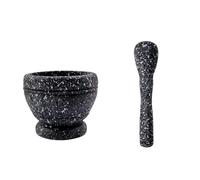 Ensemble Pilon Et Mortier Broyeur à pression d'ail, Pot de purée manuel, médicaments en résine, pierre ail, mortier, outils cuisine(D)