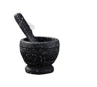 Ensemble Pilon Et Mortier Ensemble de pilons à mortier en résine, mélange d'épices et d'ail, broyeur, bol, outils cuisine Restaurant(Style E)