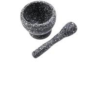 Ensemble Pilon Et Mortier Mortier et pilon en résine, mélange d'ail, herbes, épices, broyeur, bol, outils de cuisine Restaurant(Size3)