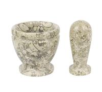 Ensemble Pilon Et Mortier Pilon à poivre, mortier, ensemble de marbre, outil ménager, broyeur d'ail, Pot, cuisine(Coral)