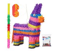 Ensemble piñata âne coloré 0,2 kg Piñata enfants confettis 0,28 kg