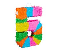 Ensemble pinata coloré 0,2 kg Chiffres Pinata Anniversaire Enfants Piñata 50 cm