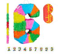 Ensemble piñata coloré léger Piñata anniversaire chiffres enfants 0,2 kg