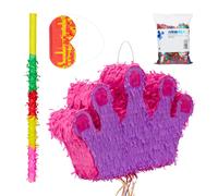 Ensemble piñata couronne colorée légère princesse piñata violette fille