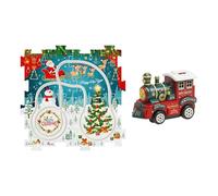 Ensemble Piste Voiture Puzzle,Jouets Éducatifs pour Noël | Jouet Train De Course Puzzle,pour Salon Chambre Activité Familiale Cadeau De Fête Anniversaire Jardin D'Préscolaire École