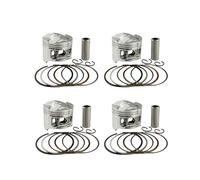 Ensemble Piston Kit Anneau Pour CBR250 CBR14 CBR17 MC14 MC17 KT7 Pièces De Moteur De Moto Alésage De Cylindre Standard 48,5 Mm Pistons Et Segments(4 Sets)