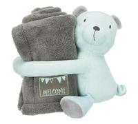 Ensemble Plaid pour chien Ours en peluche Trixie Gris TU